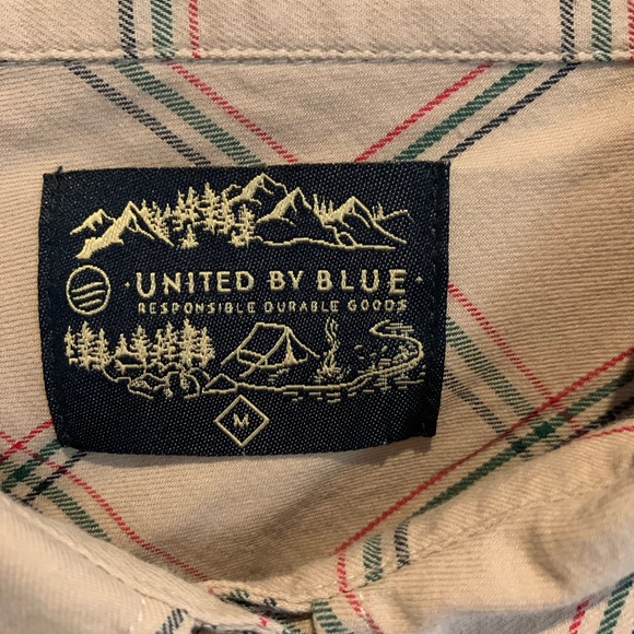 Women’s United by Blue soft plaid long sleeve button down shirt - Picture 2 of 3